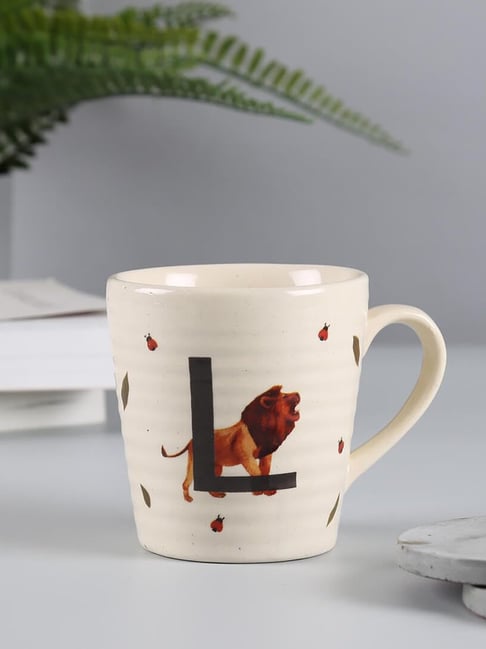 India Circus By Krshna Mehta Multi Stoneware Printed Mugs