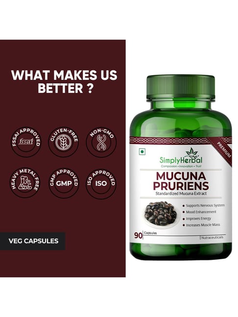 mucuna glutathione Alcohol-FREE Liquid Extract, Mucuna (Mucuna Pruriens) Dried Seed Glycerite Laboratory Tested Mucuna Powder for Mood &