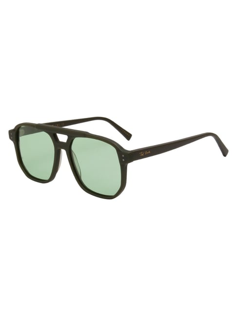 Ted Smith Green Square Polarized Unisex Sunglasses-picture-38