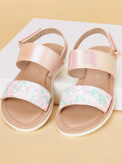 Pantaloons Junior Kids Multicolor Back Strap Sandals-picture-29