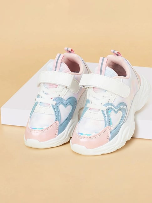 Pantaloons Junior Kids Nude Pink Sneakers-picture-25