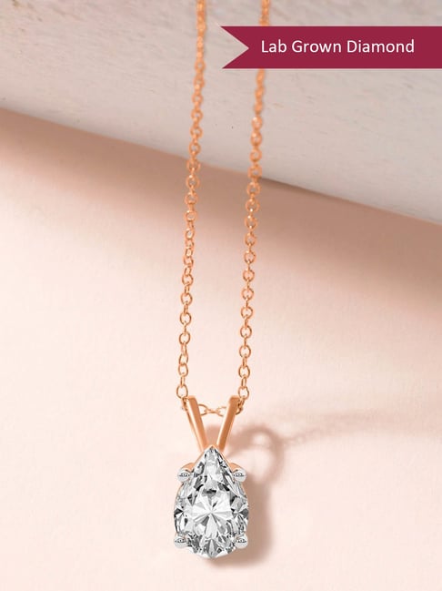 Buy Friendly Diamonds Pear Quartze Split Bail Pendant Ct 18KT