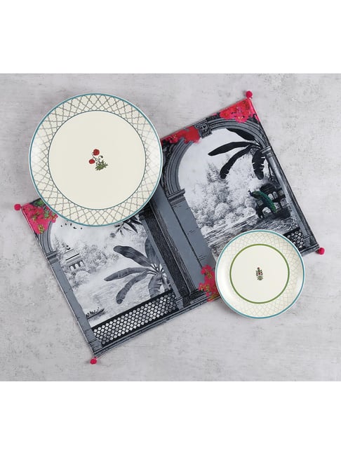 india circus by krsnaa mehta India Circus By Krshna Mehta Multi Velvet Printed Placemats-picture-39