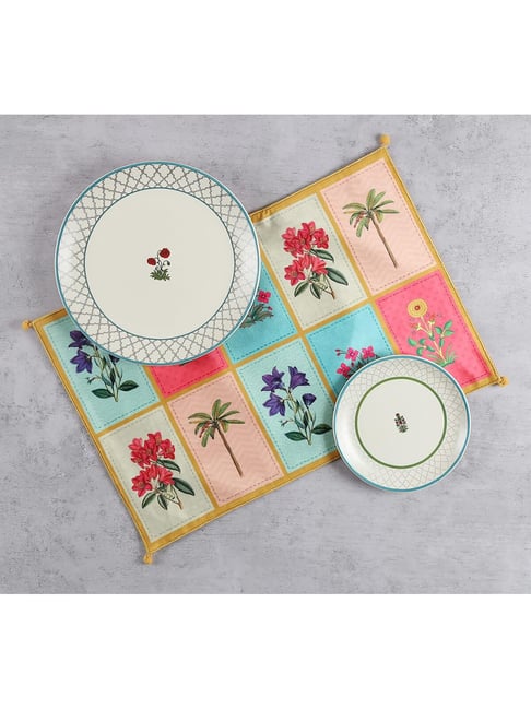 india circus by krsnaa mehta India Circus By Krshna Mehta Multi Velvet Printed Placemats-picture-45