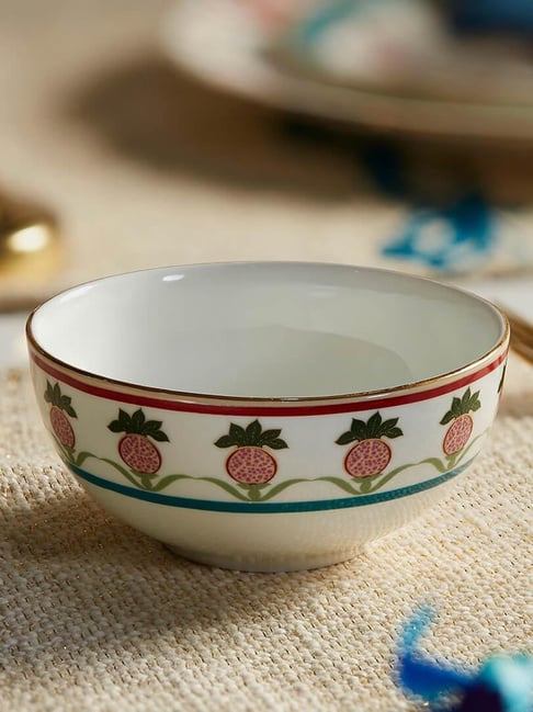 india circus by krsnaa mehta India Circus By Krshna Mehta Multi Bone China Printed Dinnerware, Bowls-picture-28