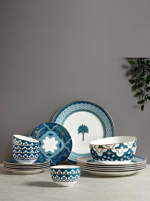 india circus by krsnaa mehta India Circus By Krshna Mehta Multi Bone China Printed Dinner Set-picture-41