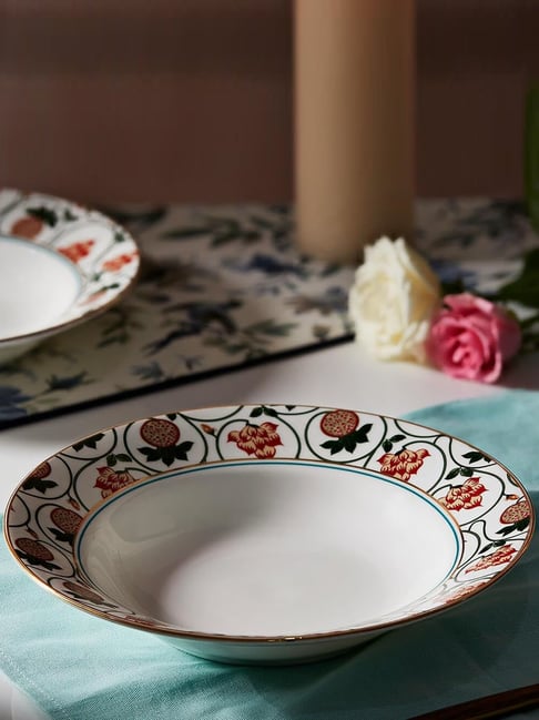 india circus by krsnaa mehta India Circus By Krshna Mehta Multi Bone China Printed Dinner Plates-picture-21