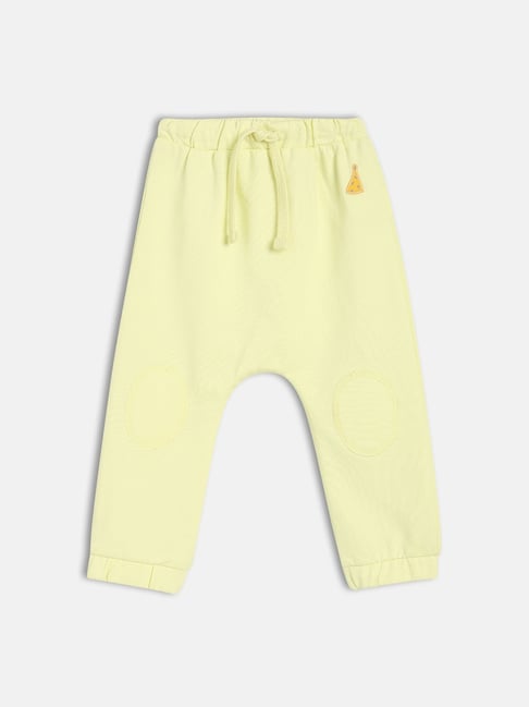 MINIKLUB Boys Yellow Printed Knit Bottom