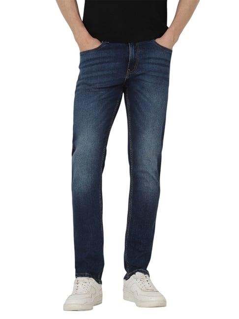 Peter England Navy Slim Fit Jeans-picture-35