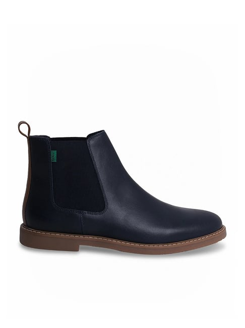 Kickers Men's DYL-IN Navy Chelsea Boots