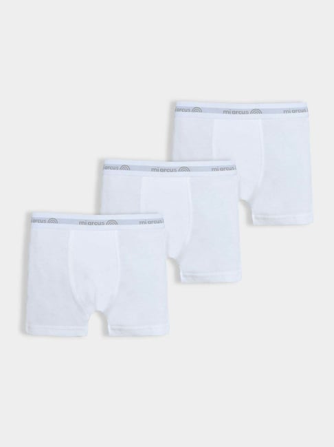 MiArcus Kids White Regular Fit Briefs - Pack of 3-picture-33