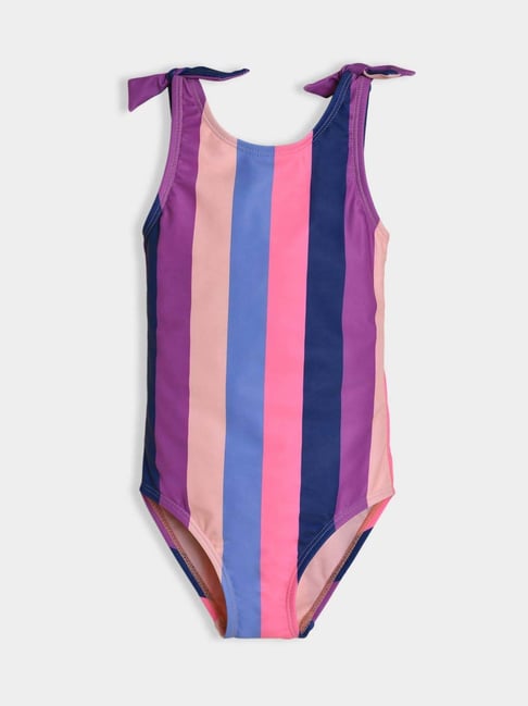 MiArcus Kids Multicolor Striped Regular Fit Swimwear-picture-22