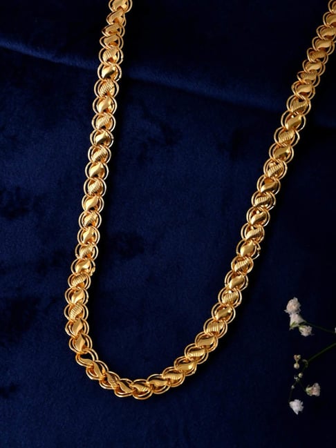 VOJ Gold Plated Designer Men Chain