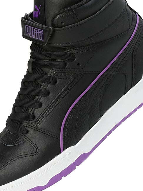 Puma Men's RBD Game Black Ultraviolet Ankle High Sneakers