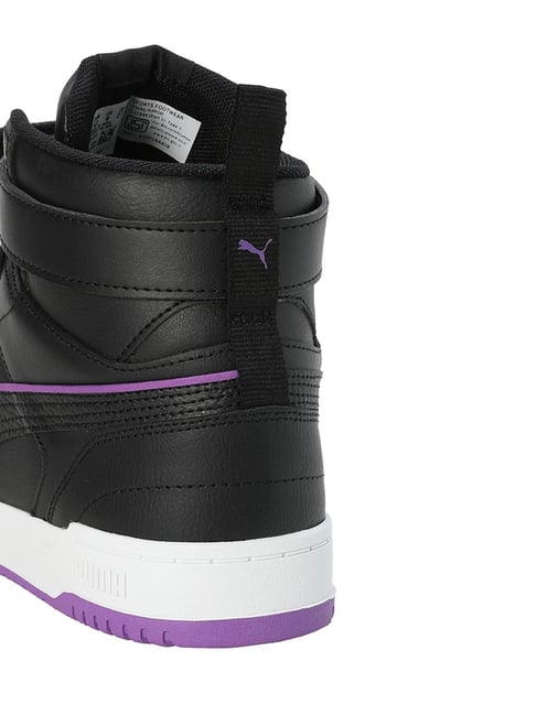 Buy Puma Men's RBD Game Black Ultraviolet Ankle High Sneakers