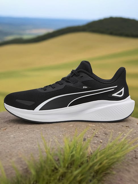 Puma Men's Essentials Black & White Running Shoes