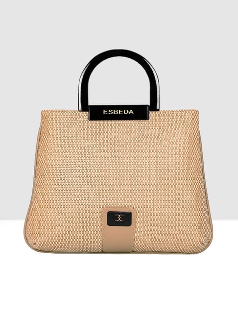 Esbeda Tan Textured Medium Handbag-picture-22