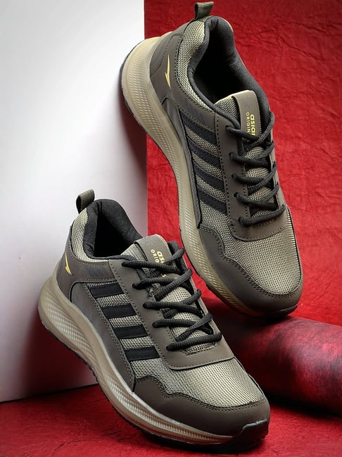 Asian Men's Green Running Shoes-picture-20