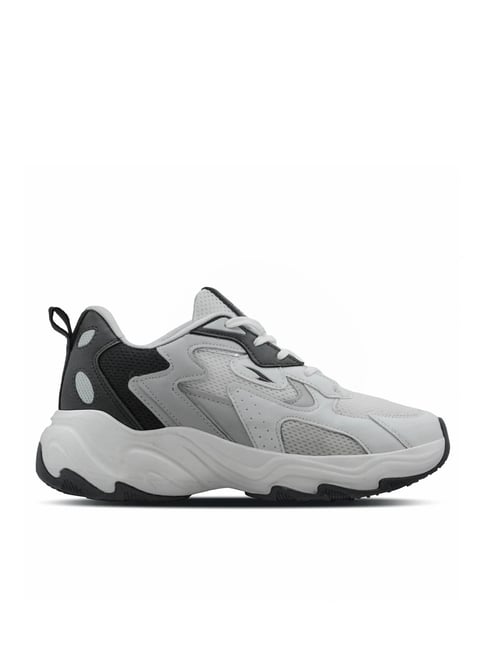 Asian Men's Grey & White Running Shoes-picture-10