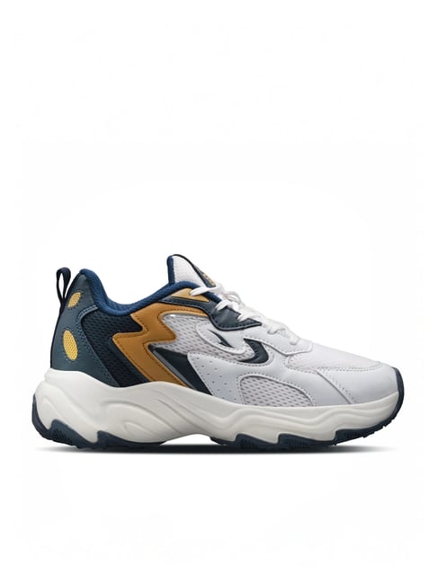 Asian Men's Navy & White Running Shoes-picture-15