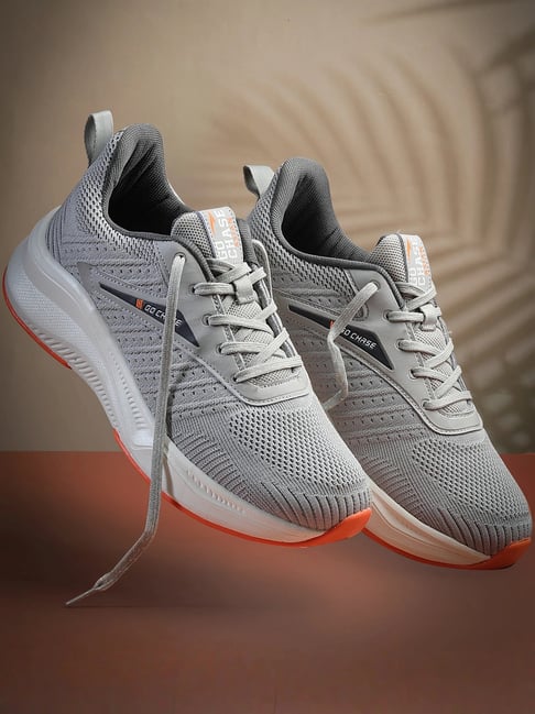 Asian Men's Grey Running Shoes-picture-43
