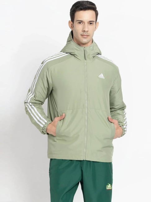 Adidas Green ESS 3S INS HO Jacket