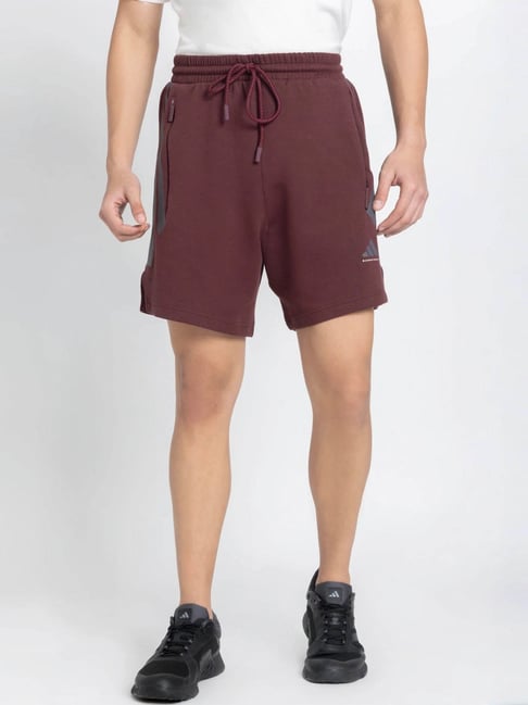 Adidas Burgundy ADI BB SP UNISEX Shorts-image-20