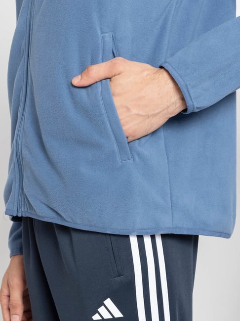 Buy adidas Blue MT ESS FZ FL Jacket for Men Online @ Tata CLiQ Luxury