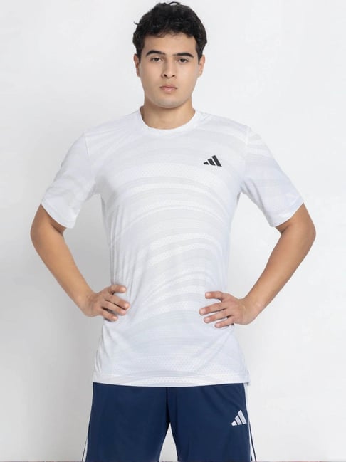 Adidas White CLUB GRAPH T-Shirt