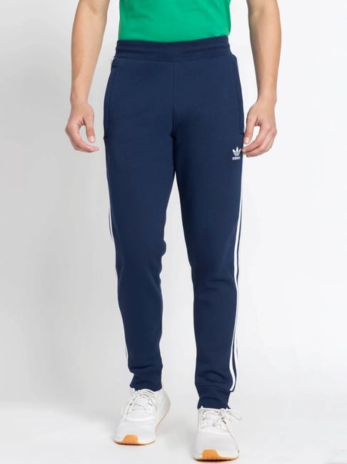 Buy Adidas Originals Blue 3-STRIPES Trackpants for Men Online - Main Image
