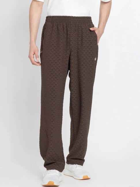 Buy Adidas Originals Brown Q12 MONOGRAM TR Trackpants for Men