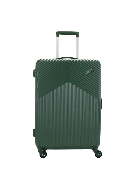 American Tourister Georgia Green 4 Wheels Large Hard Cabin Trolley Bag-image-40
