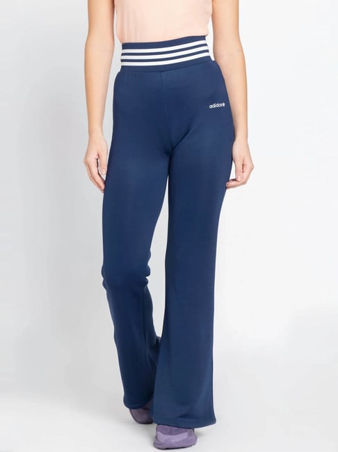 Adidas Originals Blue Slim fit FLARED Trackpants-picture-42