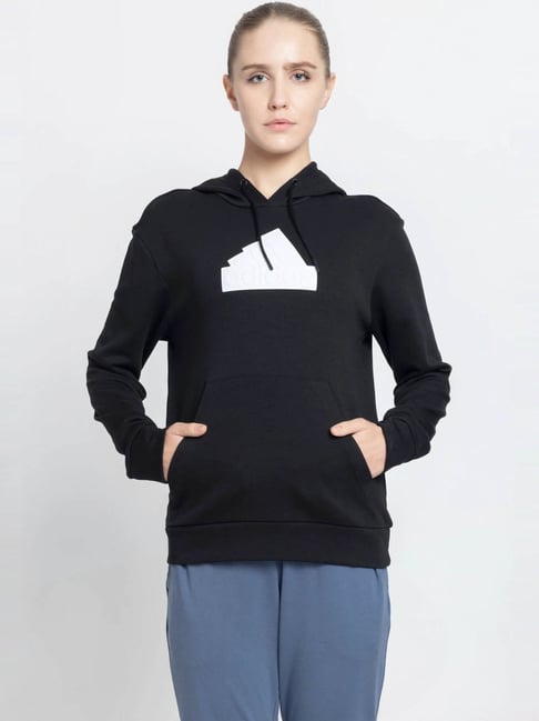 adidas Black Regular fit W FI BOS OH HD Hoodie-image-18