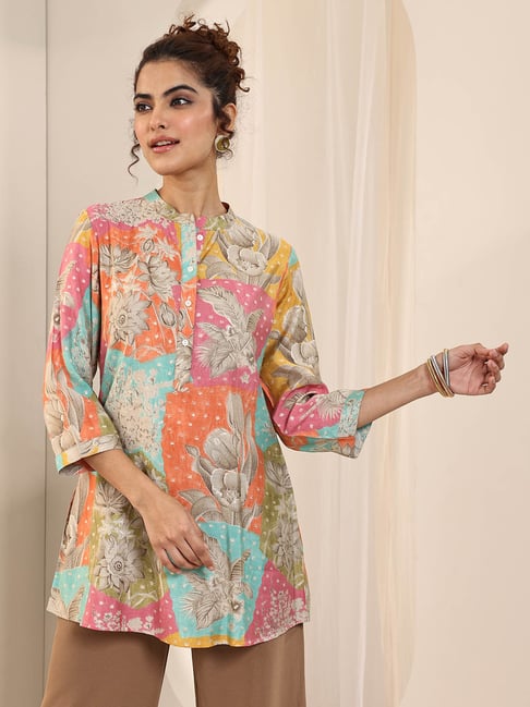 Libas Multi Floral Printed Straight Tunic-picture-39