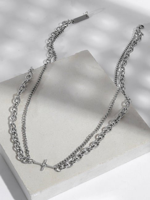 Joker & WItch Silver Flexin Necklace