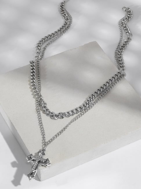 Joker & WItch Silver Man of Steel Necklace