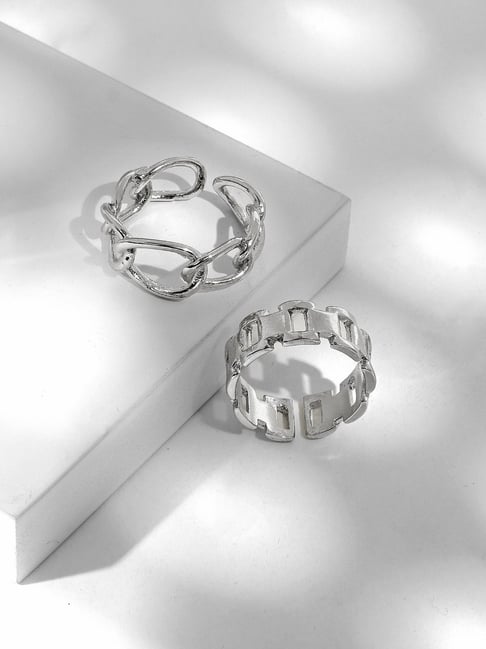 Joker & WItch Silver Iron Fist Ring