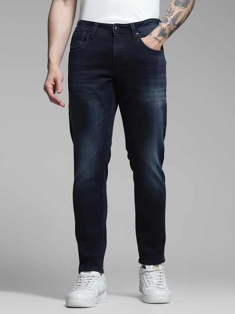 Jack & Jones Blue Cotton Slim Fit Jeans-picture-46