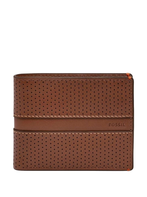 Fossil Sport Tourer Brown Casual Leather Bi-Fold Wallet for Men