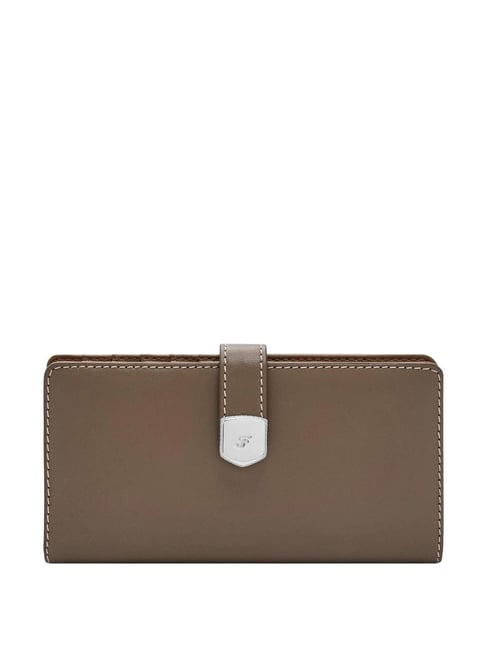 Fossil Lennox Grey Solid Wallet for Women-picture-46