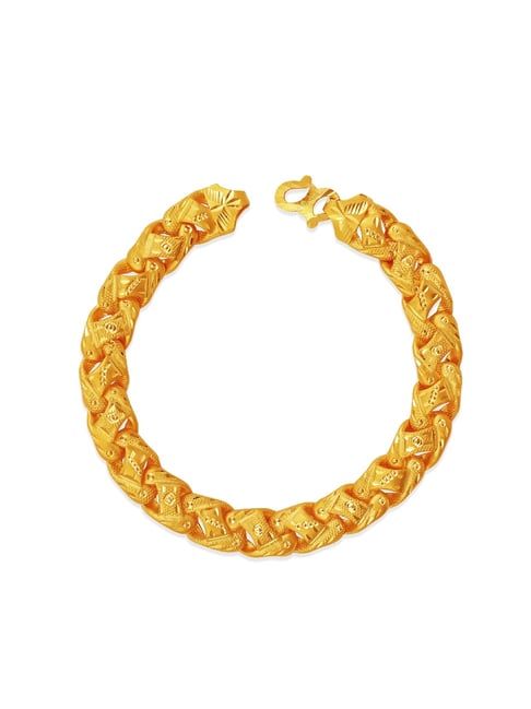 Muthoot Pappachan Swarnavarsham 22Kt Gents Cross Bracelet