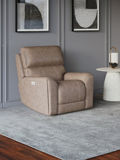 godrej interio Godrej¿Interio Spark Leatherette Powered Recliner-picture-29