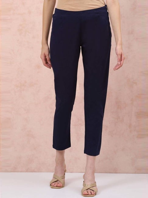 Rangriti Blue Regular Fit Trousers