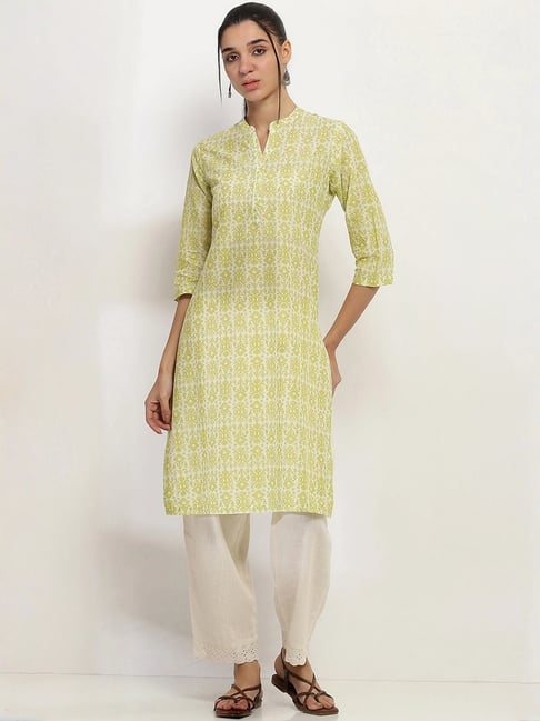 Rangriti Lime Printed Kurta-picture-19
