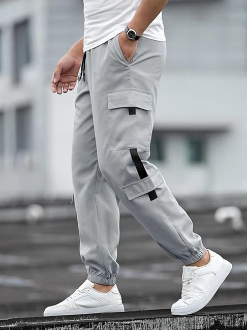Vimal Jonney Grey Regular fit Solid Trackpants-picture-48
