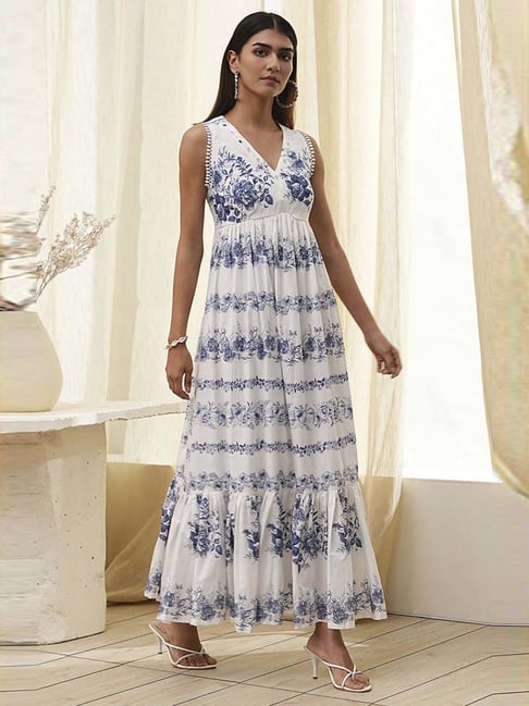 biba party wear dresses Biba Cotton Maxi Dress