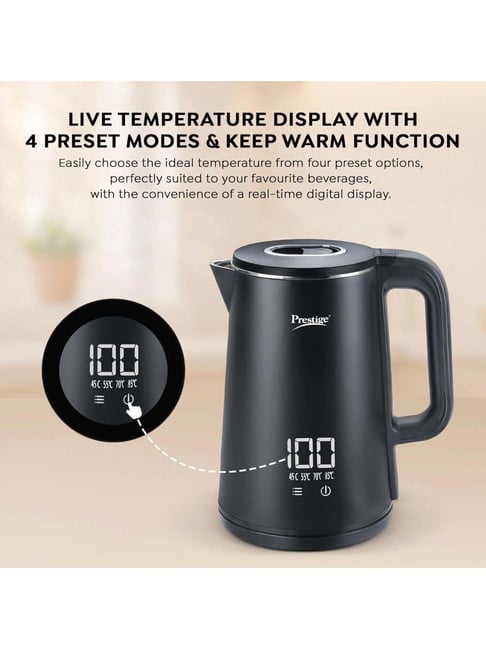 Buy Prestige 1350W Digi Kettle Preset Modes Black Online At