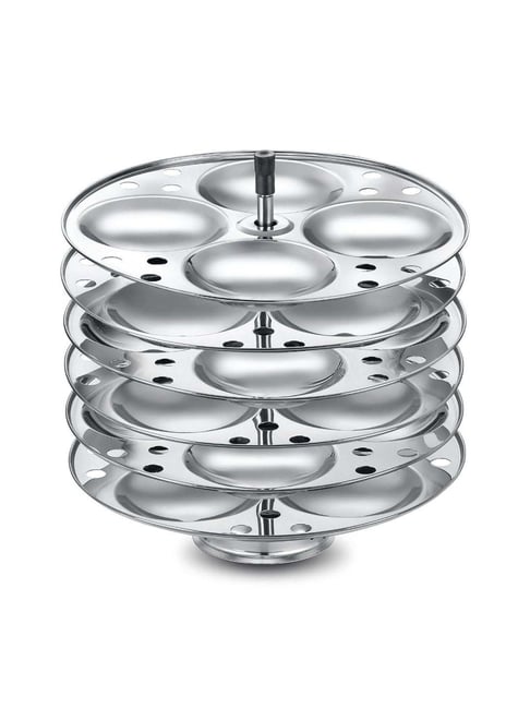 Judge by Prestige Stainless Steel Idli Plates cook 24 Idlis all at  once Silver