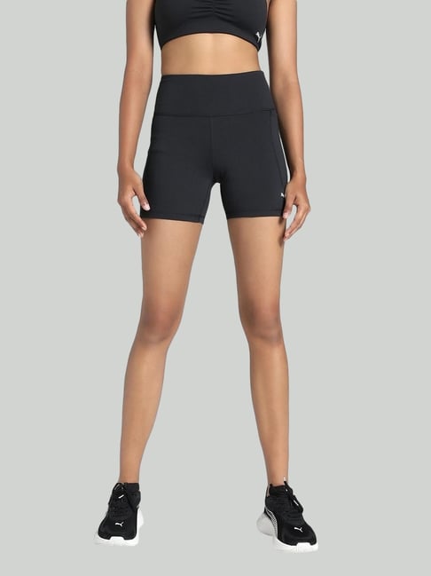 Puma Black Skinny Fit Sports Shorts-picture-20